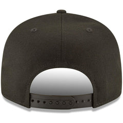 Texas Rangers New Era Black on Black 9FIFTY Team Snapback Adjustable Hat - MLB