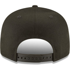Cincinnati Reds New Era Black on Black 9FIFTY Team Snapback Adjustable Hat - MLB