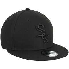 Chicago White Sox New Era Black on Black 9FIFTY Team Snapback Adjustable Hat - MLB