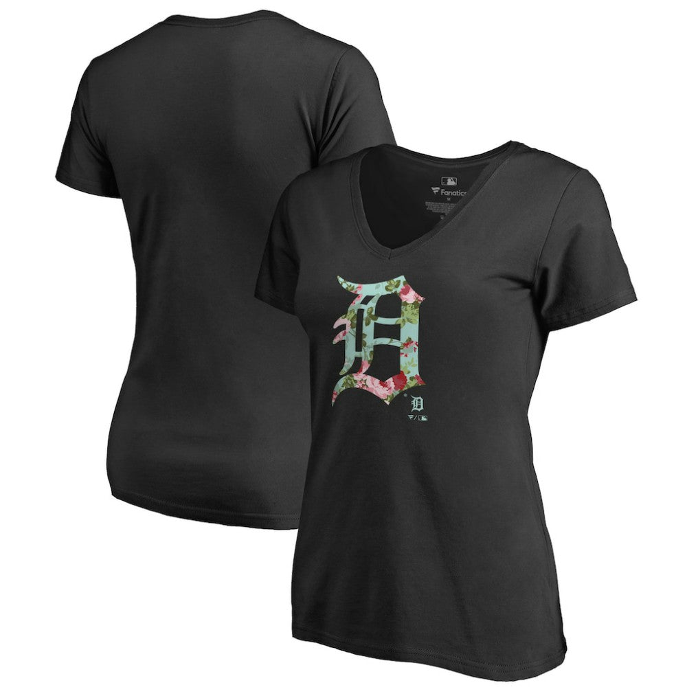 Detroit Tigers Women's Lovely V-Neck T-Shirt - MLB