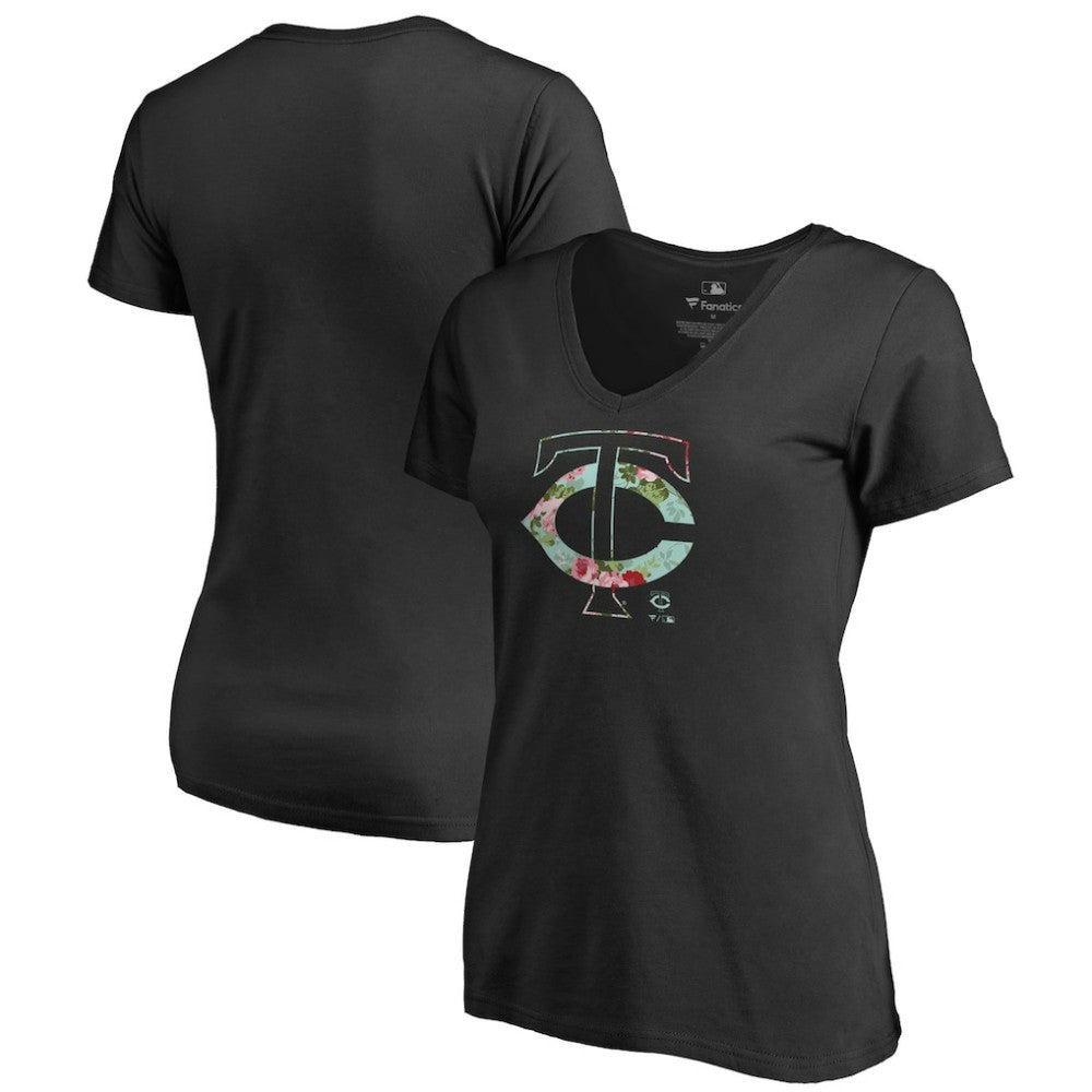 Minnesota Twins Women's Lovely V-Neck T-Shirt - MLB