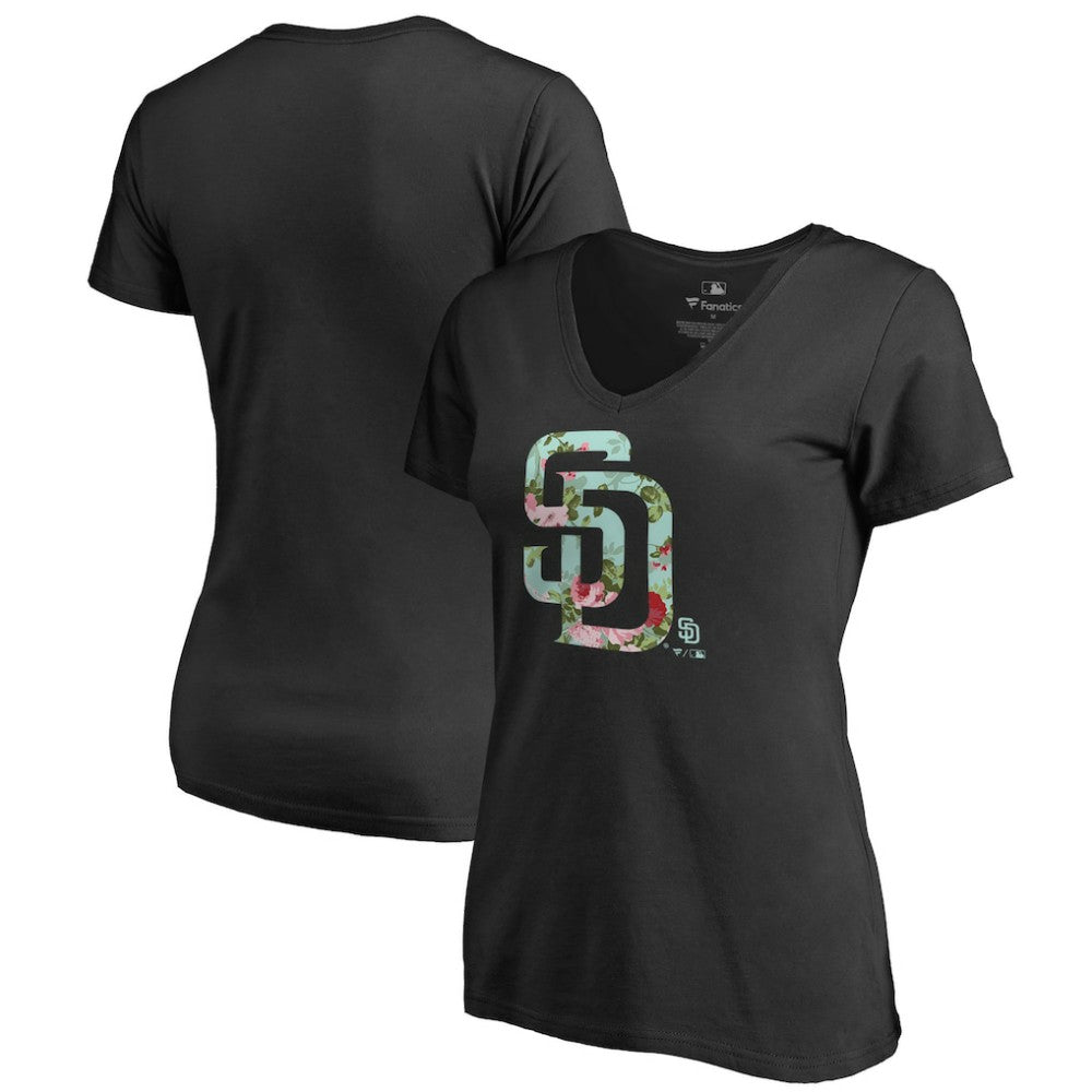 San Diego Padres Women's Lovely V-Neck T-Shirt - MLB