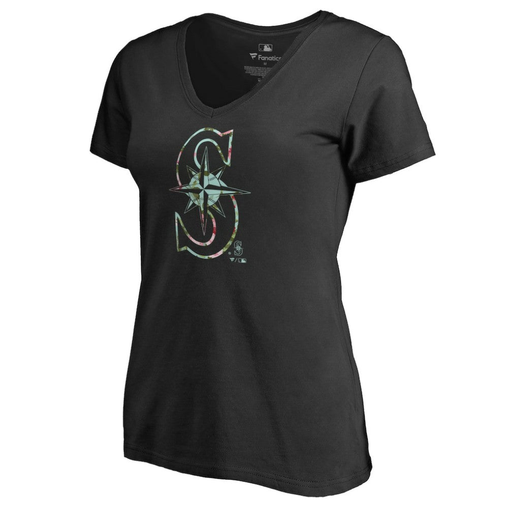 Seattle Mariners Women's Lovely V-Neck T-Shirt - MLB