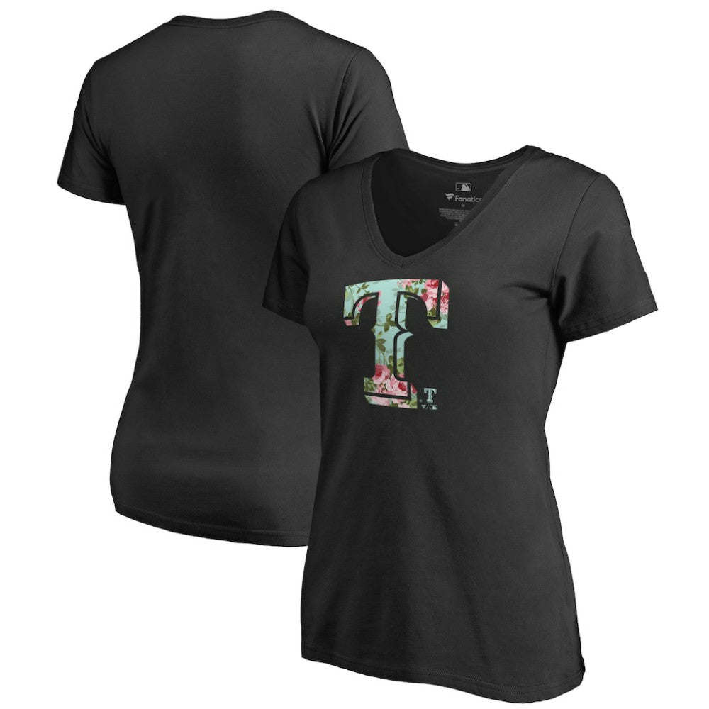 Texas Rangers Women's Lovely V-Neck T-Shirt - MLB