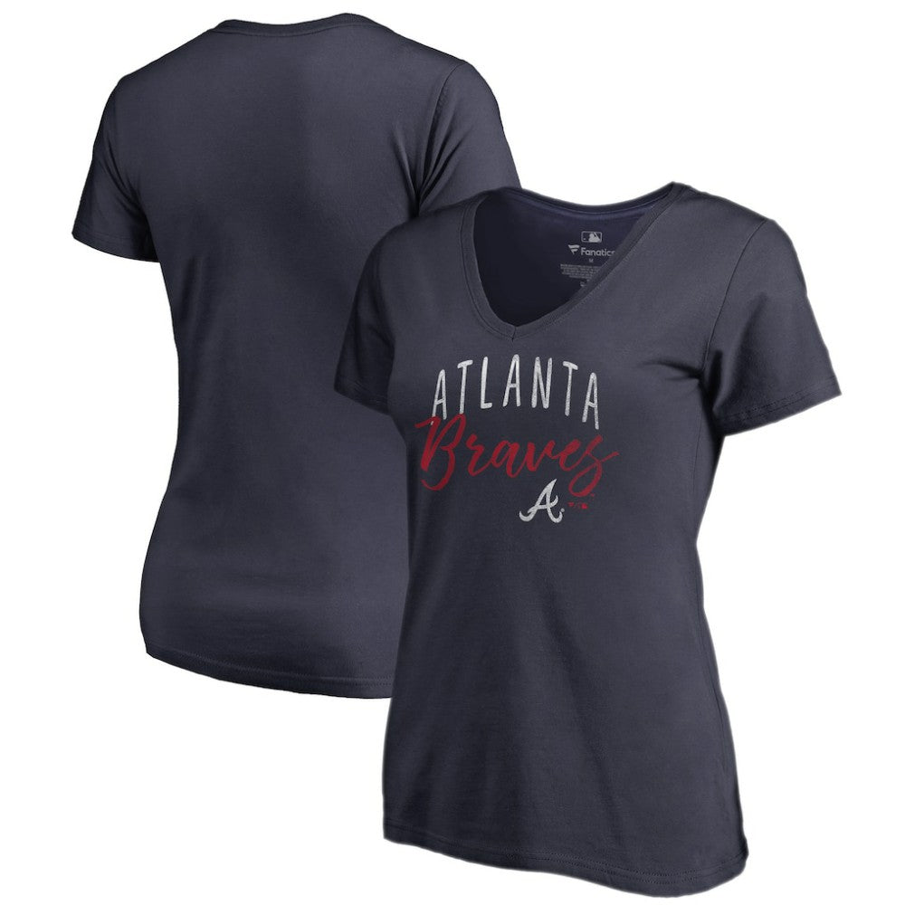 Atlanta Braves Women's Graceful V-Neck T-Shirt - MLB