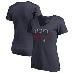 Atlanta Braves Women's Graceful V-Neck T-Shirt - MLB