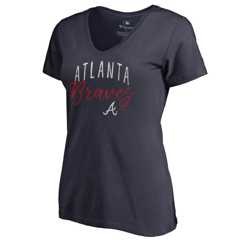 Atlanta Braves Women's Graceful V-Neck T-Shirt - MLB