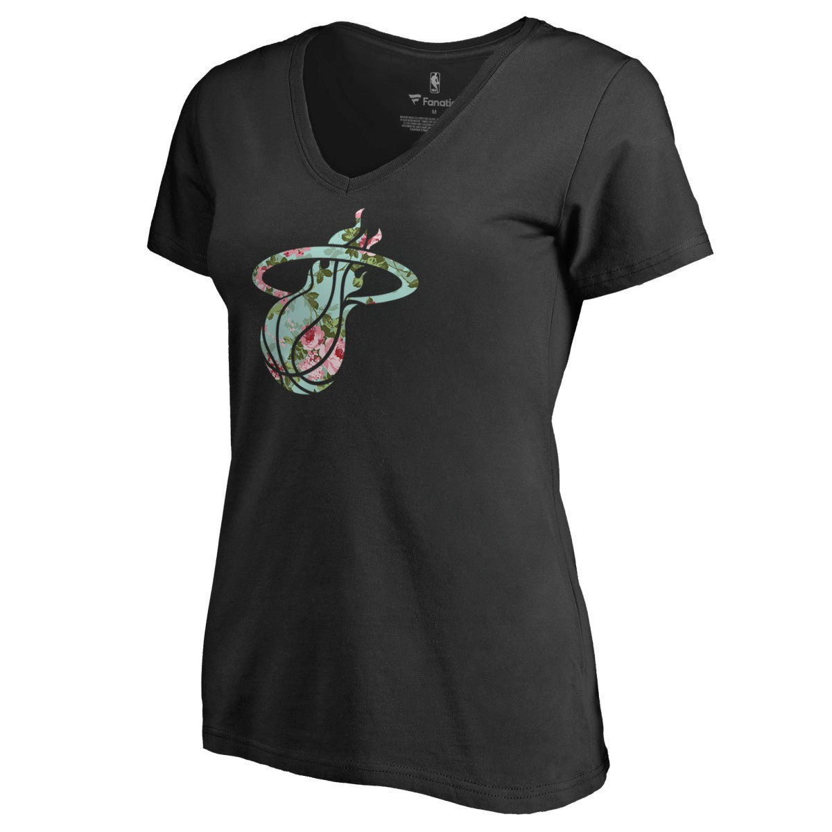 Miami Heat Lovely V-Neck T-Shirt Black - NBA