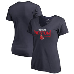 Boston Red Sox Women's We Are Icon V-Neck T-Shirt - MLB