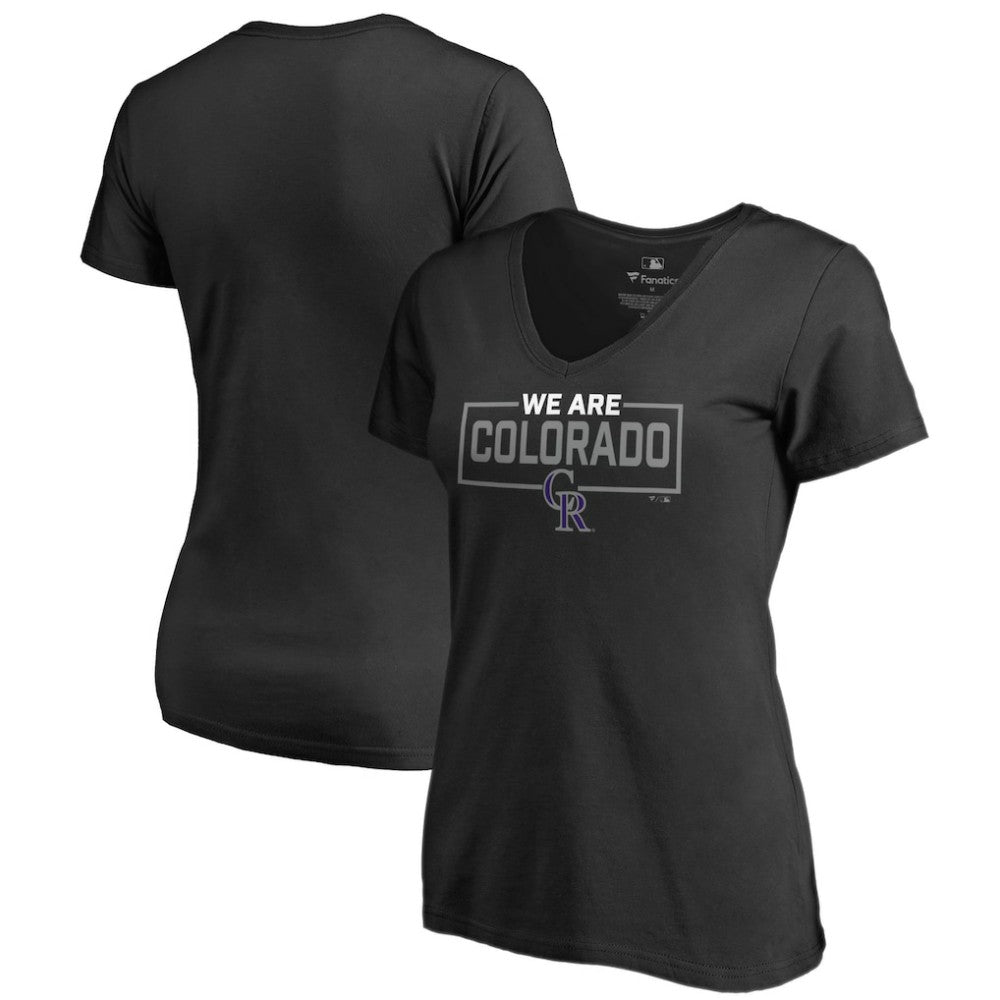 Colorado Rockies Women's We Are Icon V-Neck T-Shirt - MLB