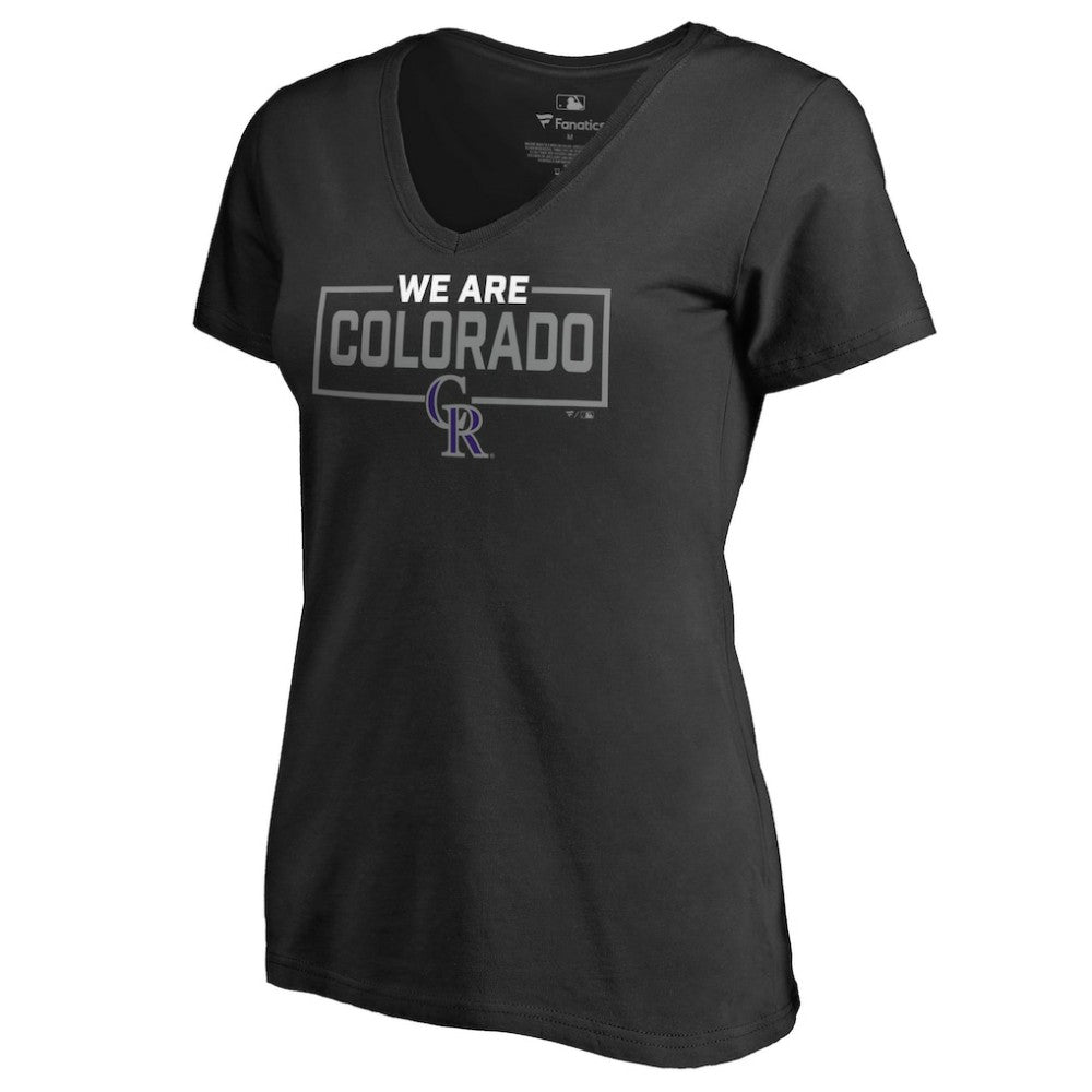Colorado Rockies Women's We Are Icon V-Neck T-Shirt - MLB