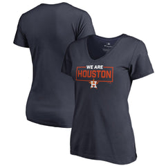 Houston Astros Women's We Are Icon V-Neck T-Shirt - MLB