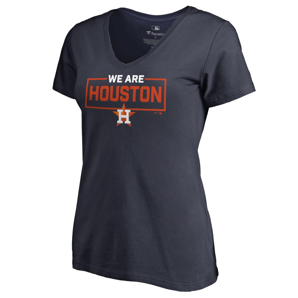 Houston Astros Women's We Are Icon V-Neck T-Shirt - MLB