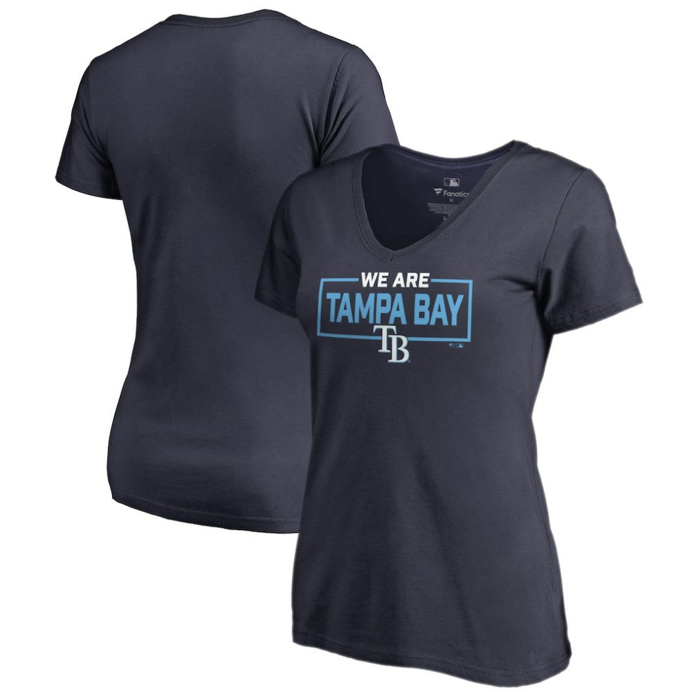 Tampa Bay Rays Women's We Are Icon V-Neck T-Shirt - MLB