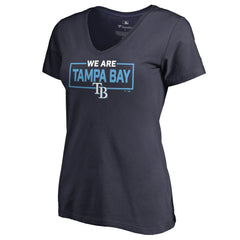 Tampa Bay Rays Women's We Are Icon V-Neck T-Shirt - MLB