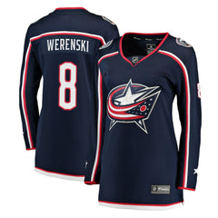 Zach Werenski Columbus Blue Jackets Fanatics Women's Breakaway Jersey - Navy - NHL