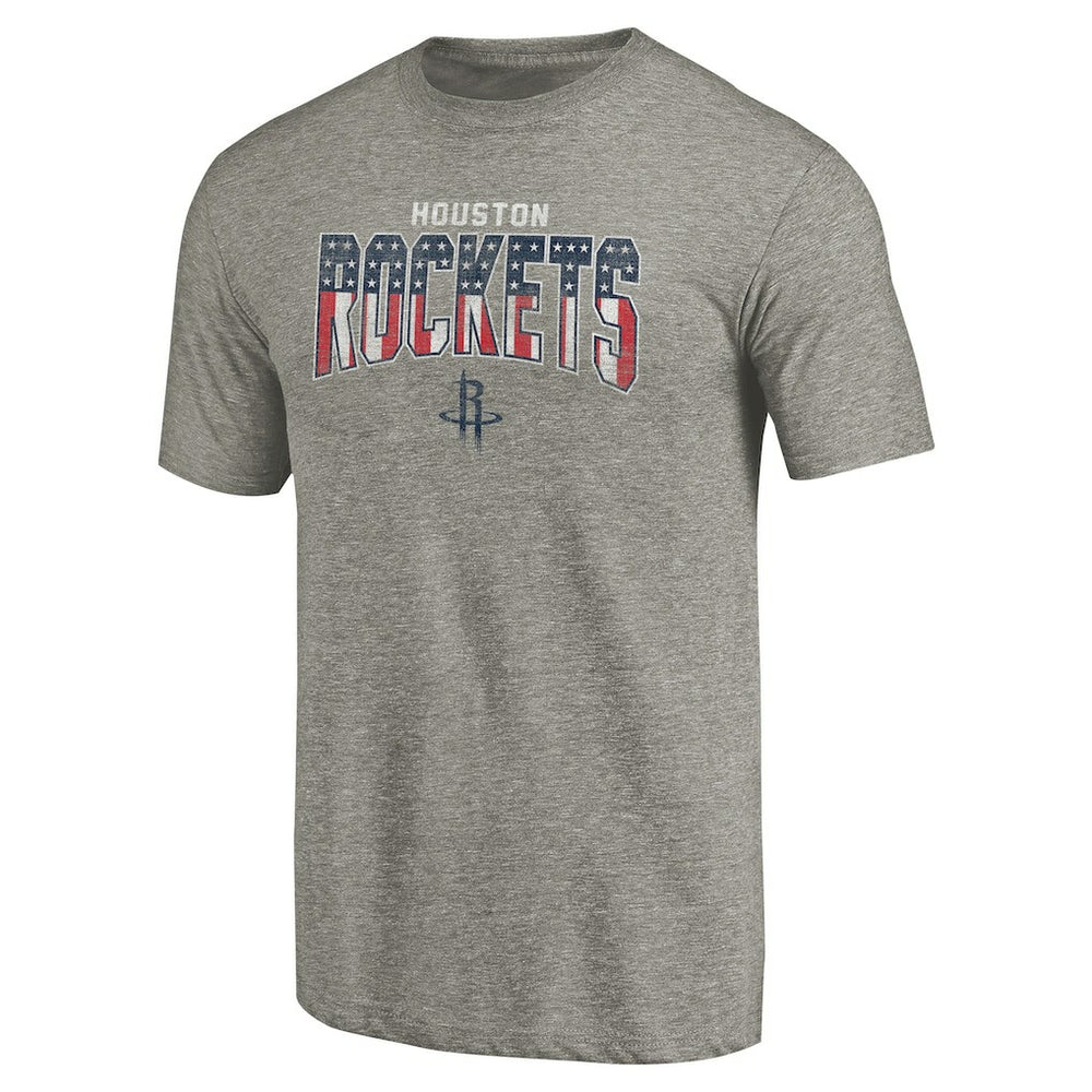 Houston Rockets Freedom Tri-Blend T-Shirt Gray - NBA