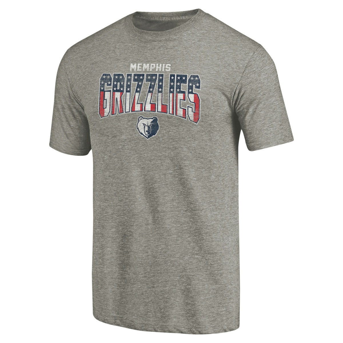 Memphis Grizzlies Freedom Tri-Blend T-Shirt Gray - NBA