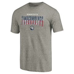 Minnesota Timberwolves Freedom Tri-Blend T-Shirt Gray - NBA
