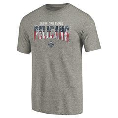 New Orleans Pelicans Freedom Tri-Blend T-Shirt Gray - NBA