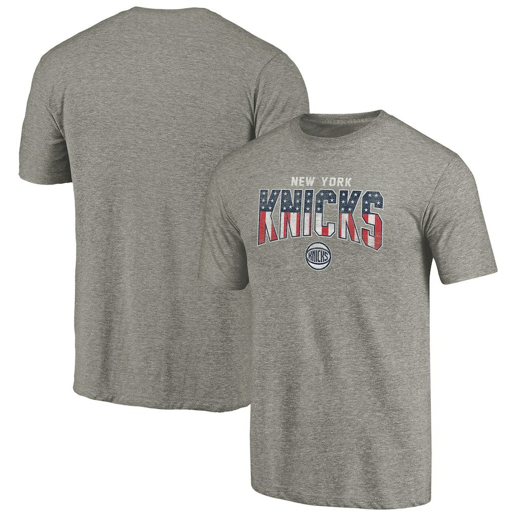 New York Knicks Freedom Tri-Blend T-Shirt Gray - NBA