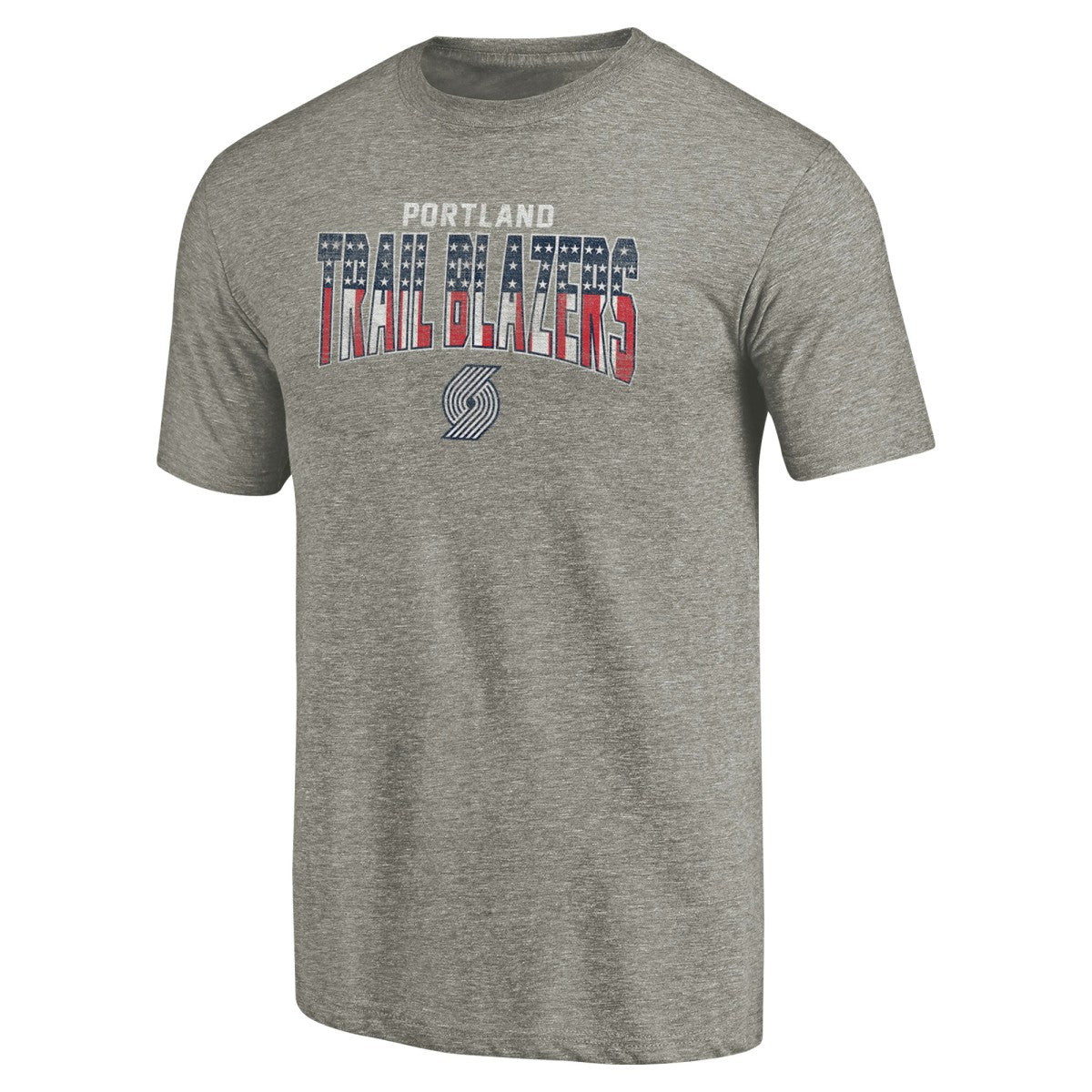 Portland Trail Blazers Freedom Tri-Blend T-Shirt Gray - NBA