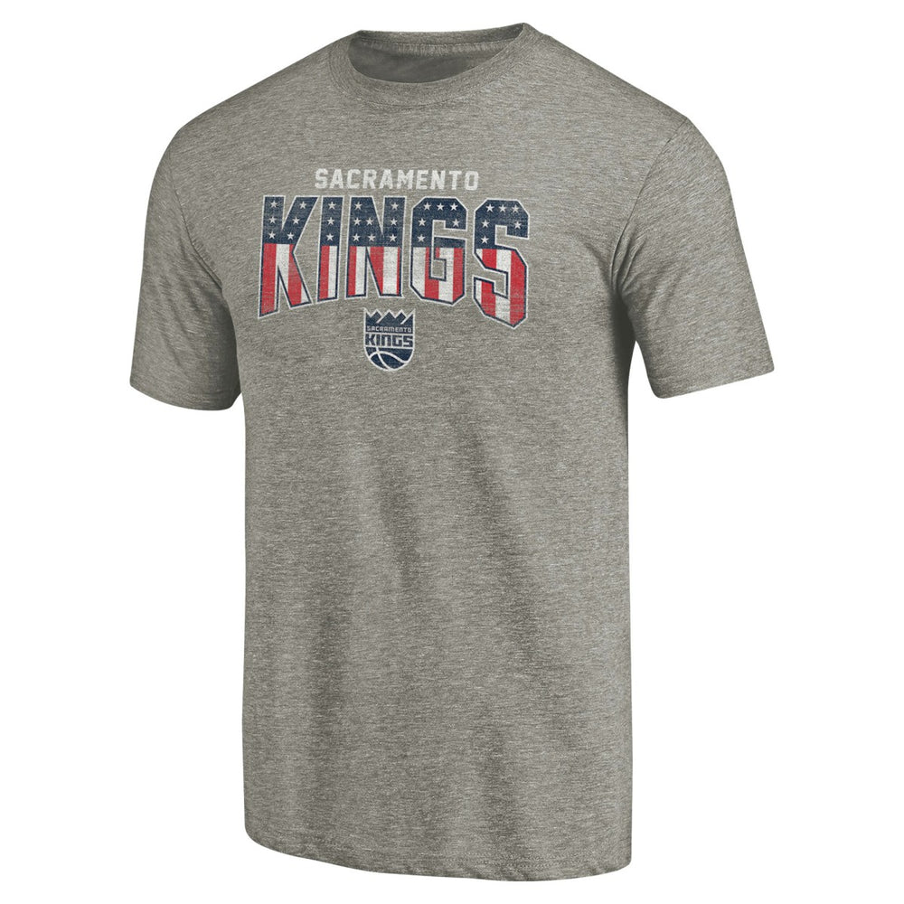 Sacramento Kings Freedom Tri-Blend T-Shirt Gray - NBA