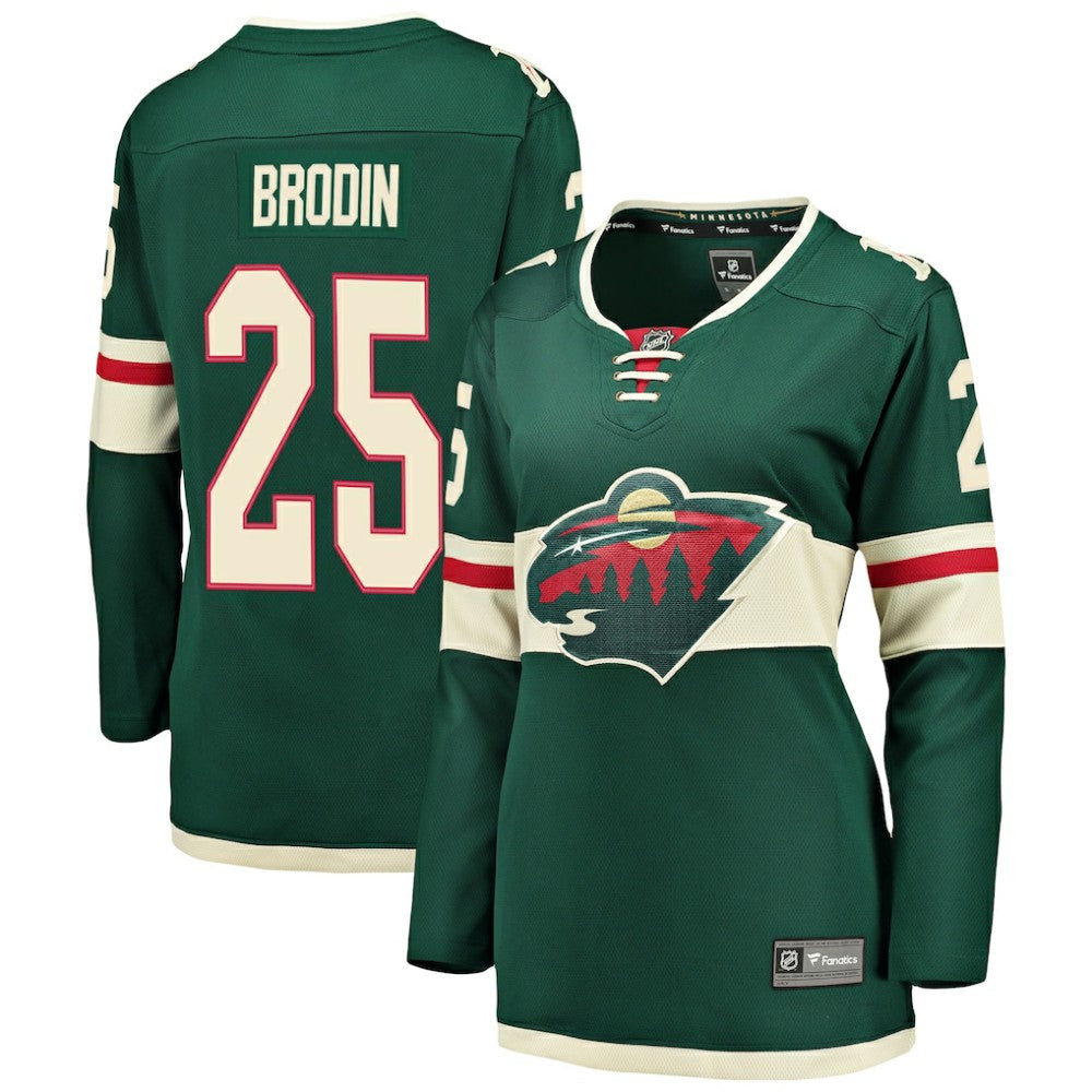 Jonas Brodin Minnesota Wild Fanatics Women's Breakaway Player Jersey - Green - NHL