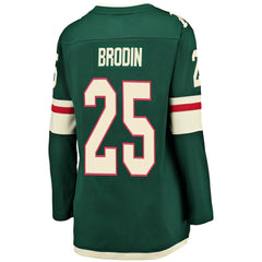Jonas Brodin Minnesota Wild Fanatics Women's Breakaway Player Jersey - Green - NHL