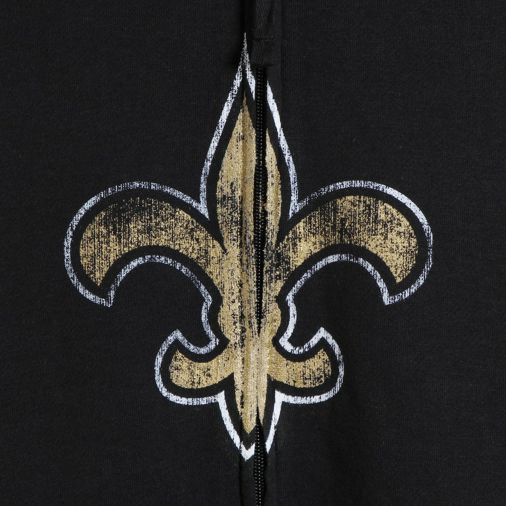 New Orleans Saints G-III Sports by Carl Banks Primary Logo Full-Zip Hoodie Black | NFL