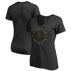 Houston Rockets Women's Liberty V-Neck T-Shirt Black - NBA