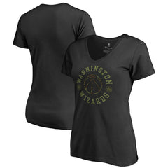 Washington Wizards Women's Liberty V-Neck T-Shirt Black - NBA