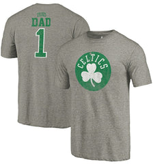 Boston Celtics Greatest Dad Tri-Blend T-Shirt Gray - NBA