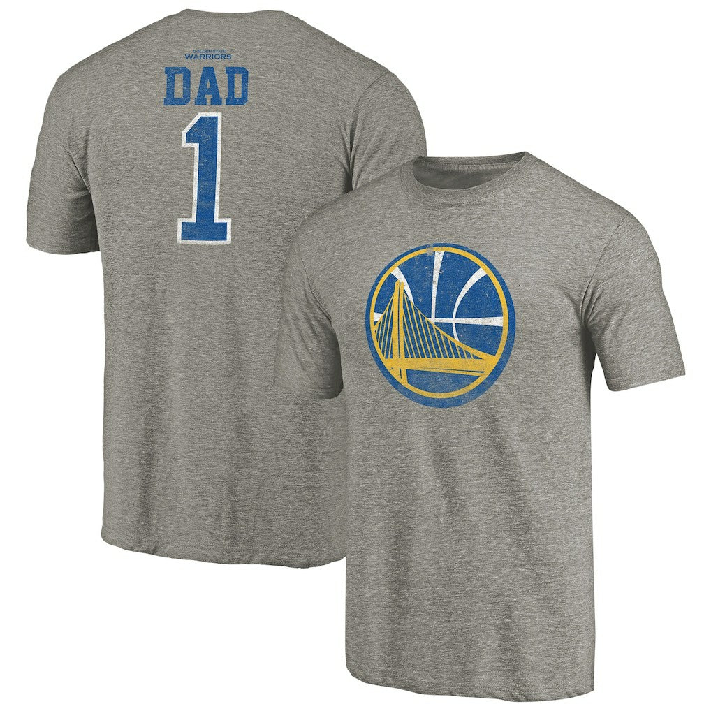 Golden State Warriors Greatest Dad Tri-Blend T-Shirt Gray - NBA