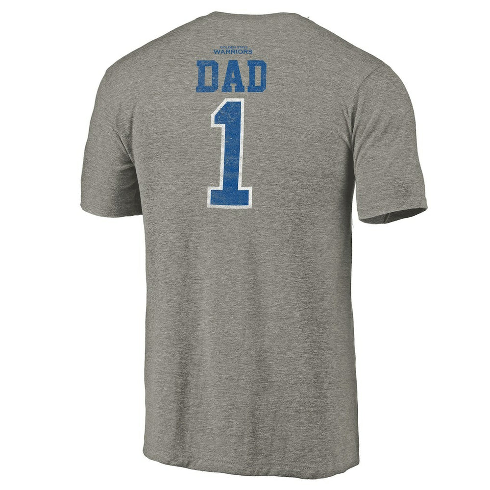 Golden State Warriors Greatest Dad Tri-Blend T-Shirt Gray - NBA