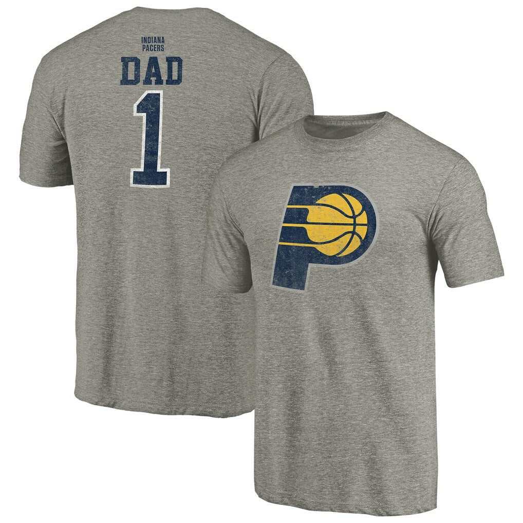 Indiana Pacers Greatest Dad Tri-Blend T-Shirt Gray - NBA