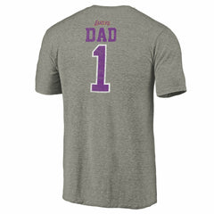 Los Angeles Lakers Greatest Dad Tri-Blend T-Shirt Gray - NBA