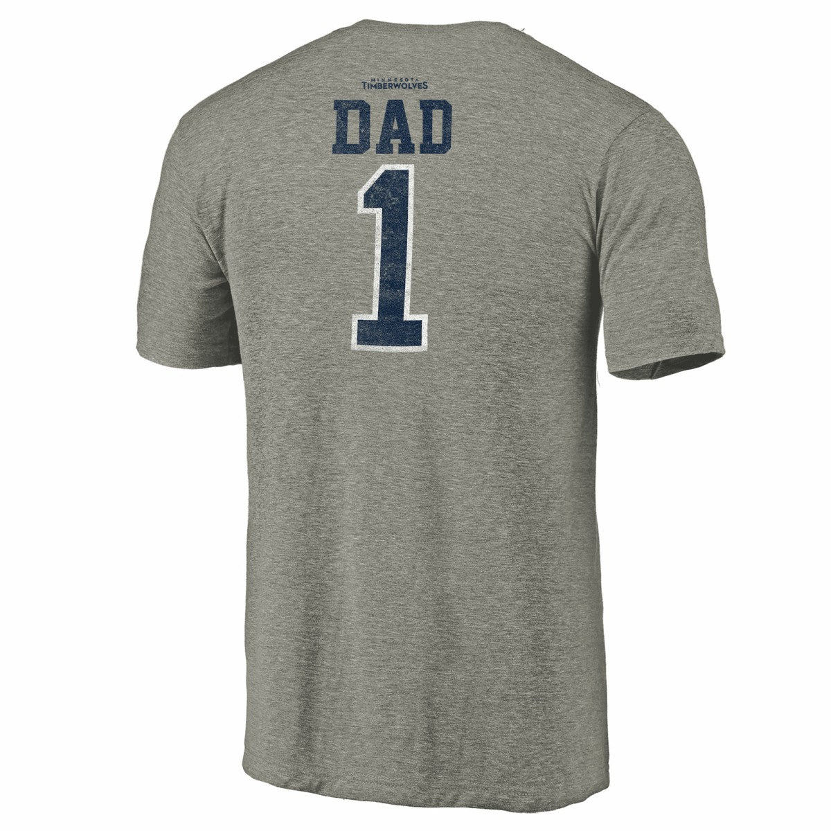 Minnesota Timberwolves Greatest Dad Tri-Blend T-Shirt Gray - NBA