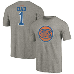 New York Knicks Greatest Dad Tri-Blend T-Shirt Gray - NBA