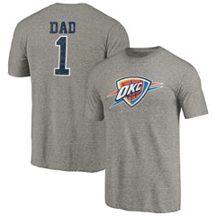 Oklahoma City Thunder Greatest Dad Tri-Blend T-Shirt Gray - NBA