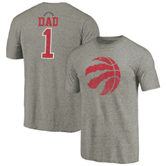 Toronto Raptors Greatest Dad Tri-Blend T-Shirt Gray - NBA