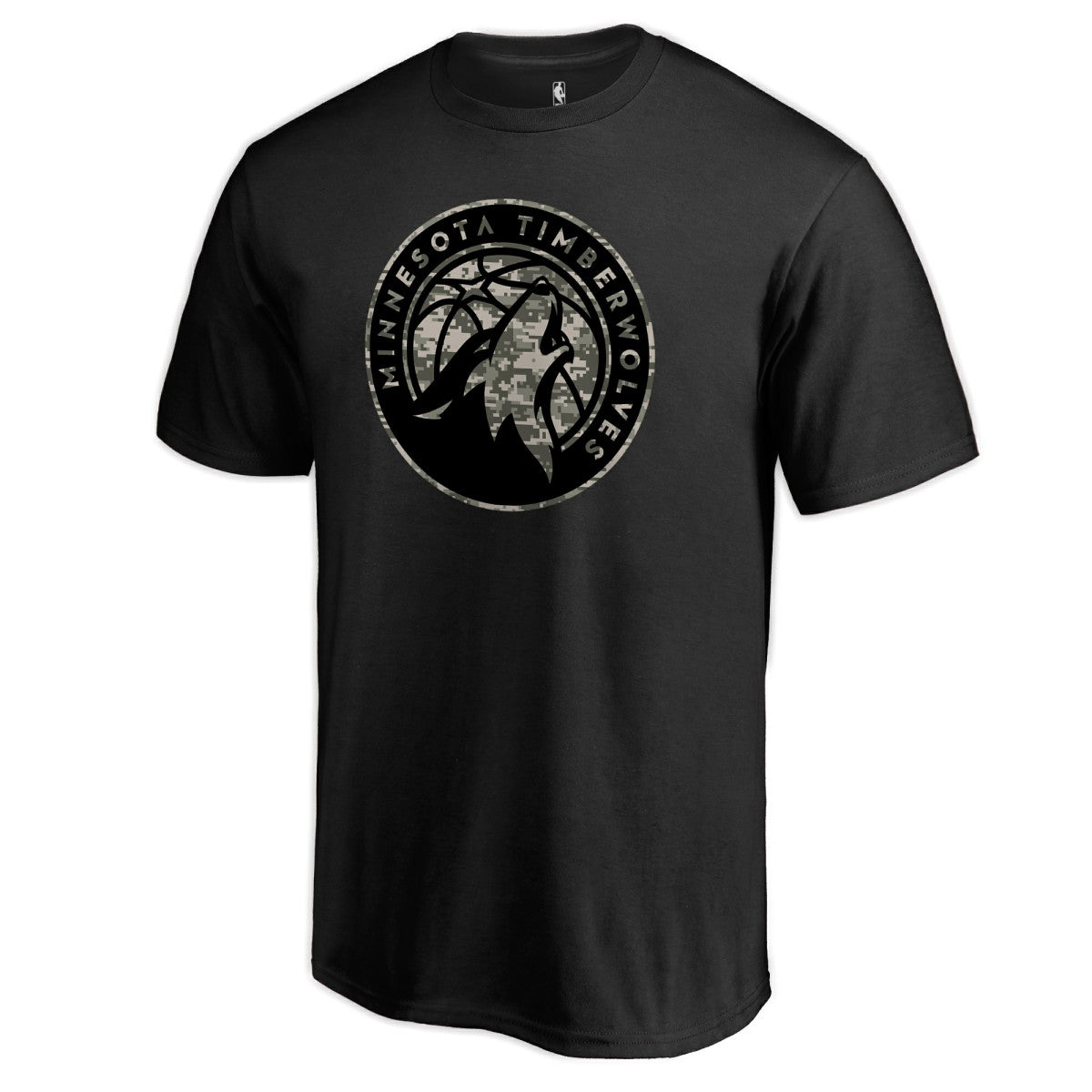 Minnesota Timberwolves Cloak Camo T-Shirt Black - NBA