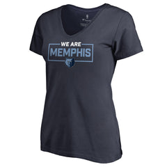 Memphis Grizzlies Women's We Are Iconic Collection V-Neck T-Shirt Navy - NBA