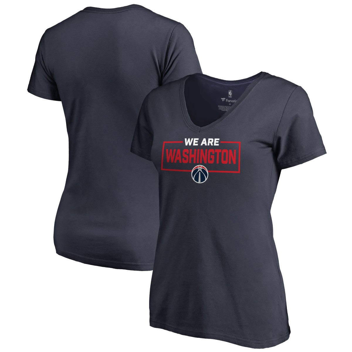 Washington Wizards Women's We Are Iconic Collection V-Neck T-Shirt Navy - NBA