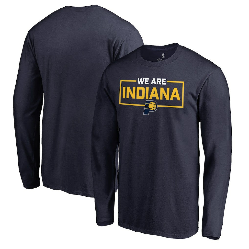 Indiana Pacers We Are Iconic Collection Long Sleeve T-Shirt Navy - NBA