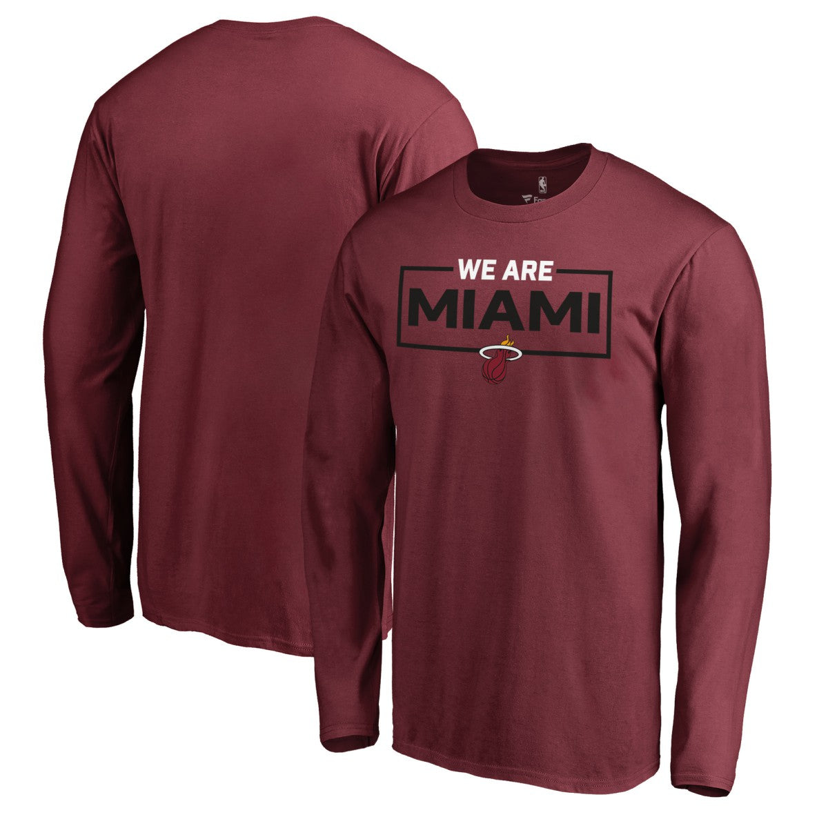 Miami Heat We Are Iconic Collection Long Sleeve T-Shirt Red - NBA