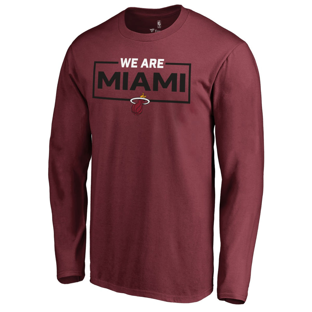 Miami Heat We Are Iconic Collection Long Sleeve T-Shirt Red - NBA