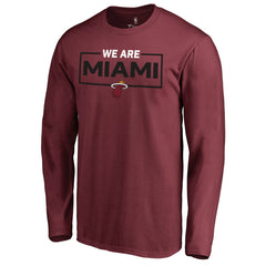 Miami Heat We Are Iconic Collection Long Sleeve T-Shirt Red - NBA