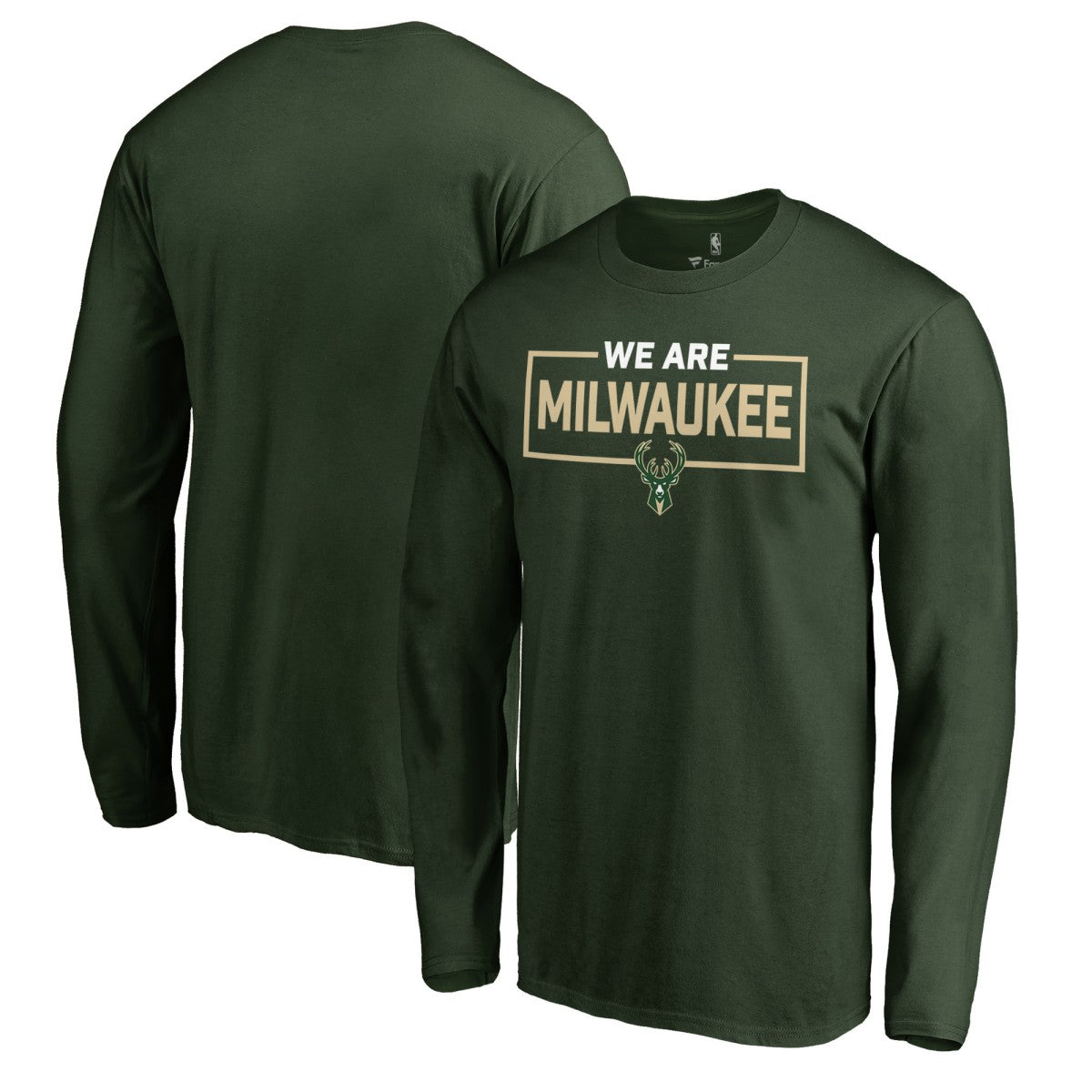 Milwaukee Bucks We Are Iconic Collection Long Sleeve T-Shirt Green - NBA