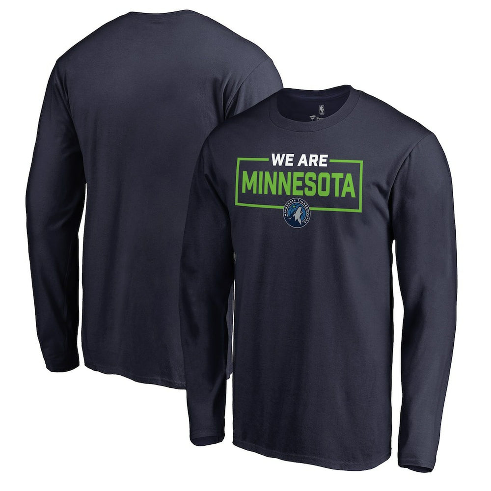 Minnesota Timberwolves We Are Iconic Collection Long Sleeve T-Shirt Navy - NBA